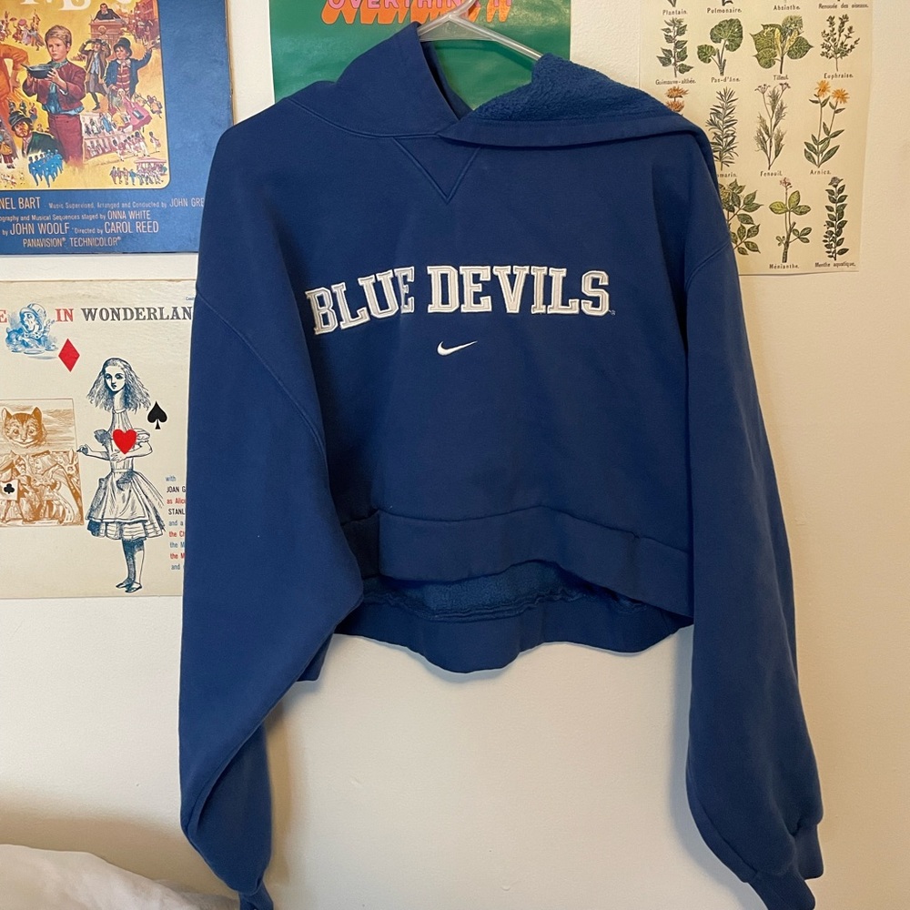 cropped duke nike hoodie